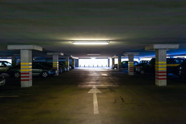 istock public parking in the building 1132511437
