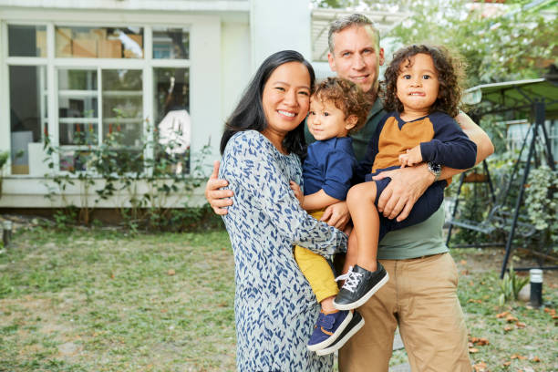 istock Joyful parents and children 1132513872