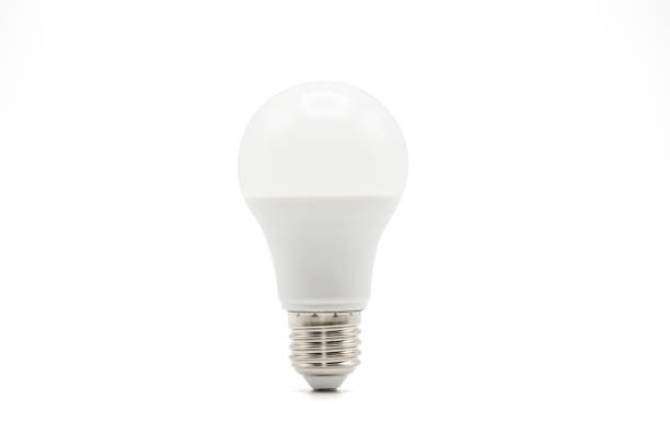 Close up LED white light bulb isolated on white background. Clipping path -Image. Close up LED white light bulb isolated on white background. Clipping path -Image. tungsten image stock pictures, royalty-free photos & images