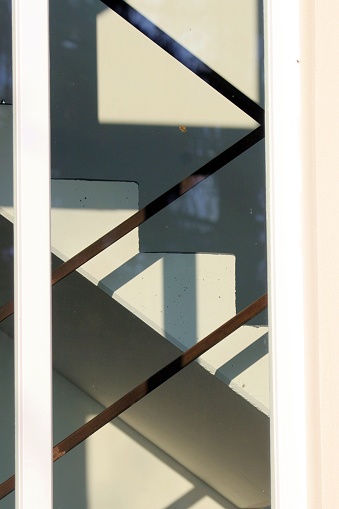 Window. Step Pics Closeup Of Steps Seen Through Glass Window Stock Photo - Download Image ...