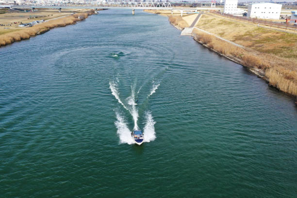 istock Aerial view of the Edogawa wake board 1132523664