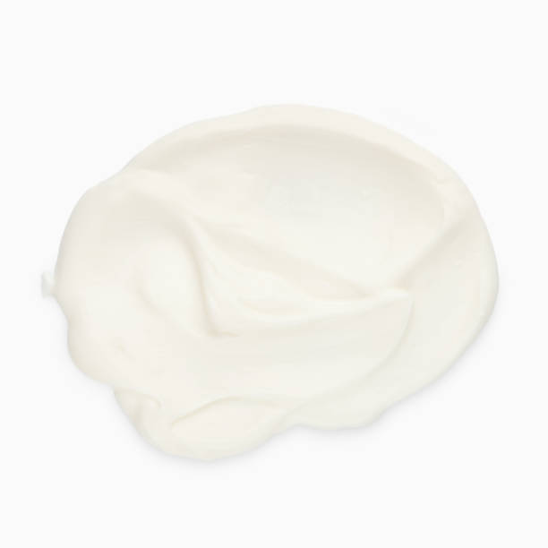 istock Isolated yogurt smear, top view 1132525926