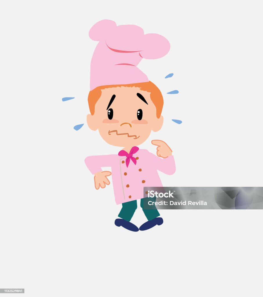 Scared Cook Cartoon Chef Scared Stock Illustration - Download Image Now - Cartoon, Chart ...