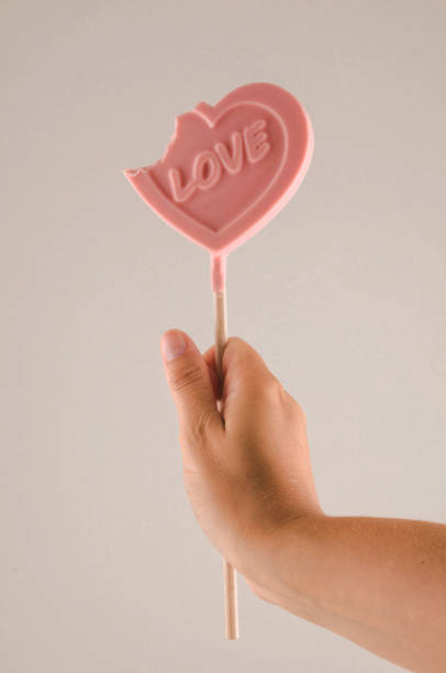 istock Pink Lollipop heart 1132533736