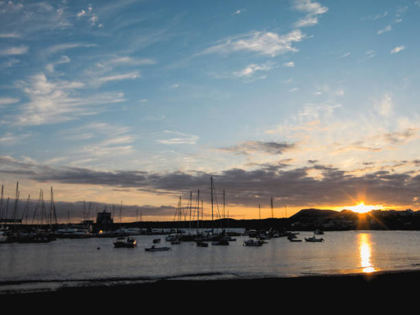 istock Sail Boat Silhouette at Sunset 1132533775