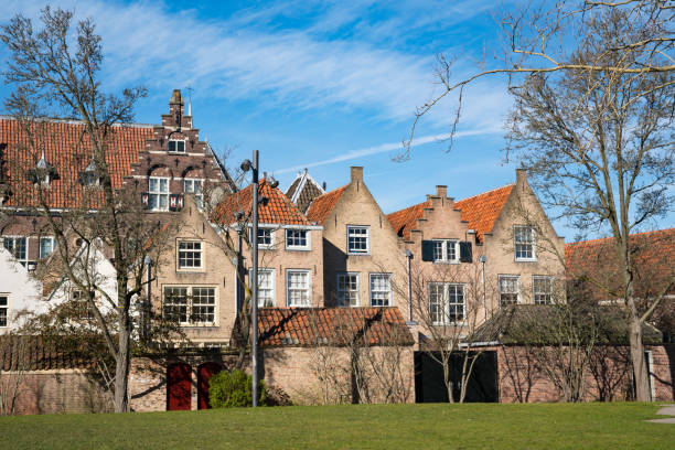 istock Kloostertuin, monumental building with school in Dordrecht, The Netherlands 1132535945