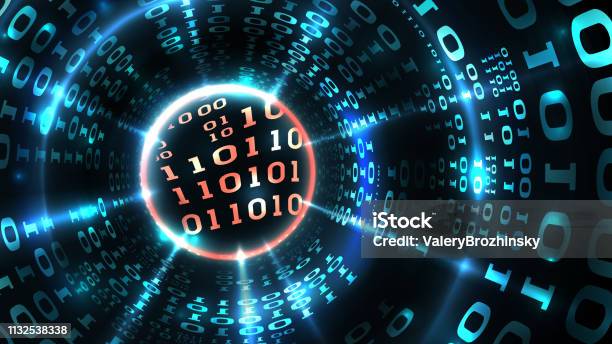 Abstract Computer Data Background Programming Binary Code Data Stream ...