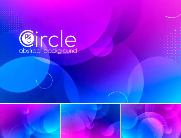 Vector illustration of circle abstract background