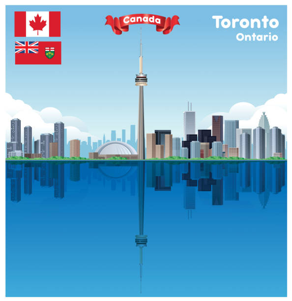 Toronto Info Graphics 50+ Toronto Building Flag Stock Illustrations, Royalty-Free Vector ...