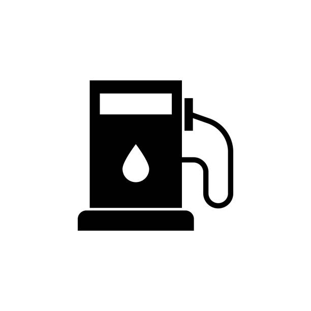 illustrations, cliparts, dessins animés et icônes de station d'essence, icône d'huile sur fond blanc. peut être utilisé pour le web, logo, application mobile, ui ux - gas station fuel pump station gasoline