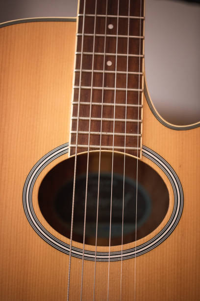 istock Electric acoustic piezo pickup wired guitar 1132559340