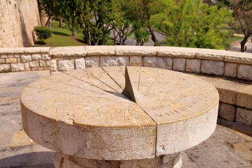 The picture was taken in Spain, in the ancient city of Tarragona. The picture shows the Ancient Roman sundial.