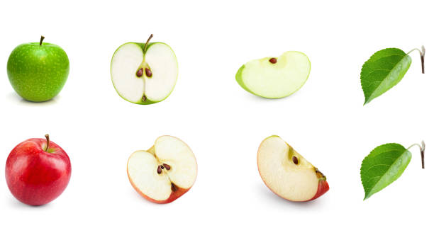 istock Collage With Apples Isolated On White Background 1132569479