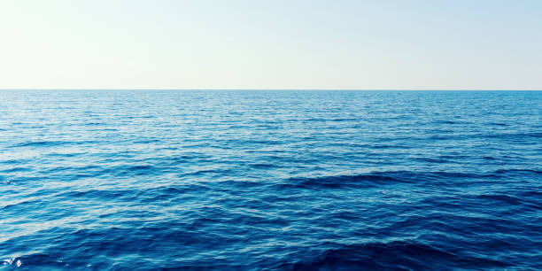 istock Blue sea and clear sky. Caribbean sea. 1132571724
