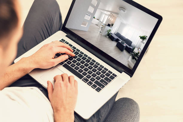 istock Apartment search online concept: house search application on a laptop screen 1132577213