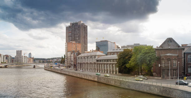 istock Panoramic view of Meuse rivers quay. 1132580130