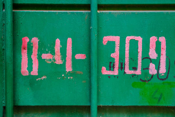 istock Old green metal door back 1132588576