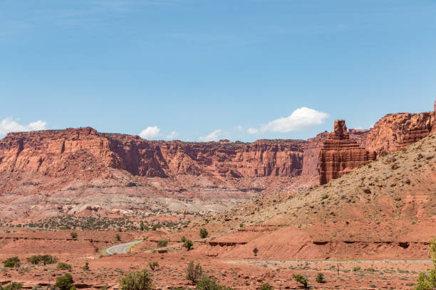 istock Winding Road Around Chimney Rock 1132603457