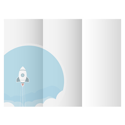 Triptech Templete Triptych Template For Online Business Stock Illustration - Download ...