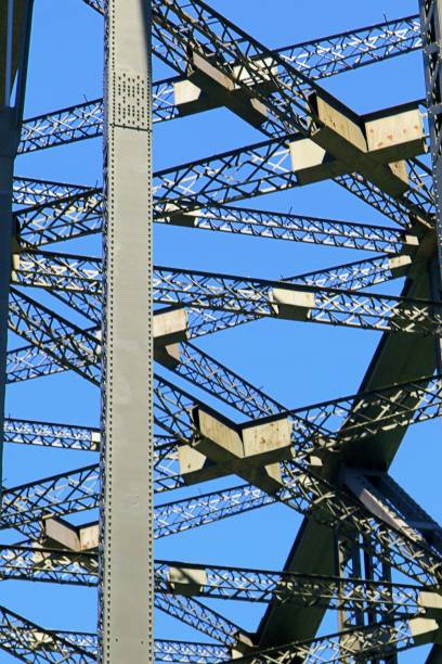 istock Low Angle View Of Metallic Structure Against Blue Sky 1132608744