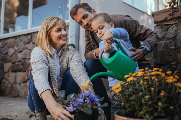 istock Getting some gardening done as a family 1132623994