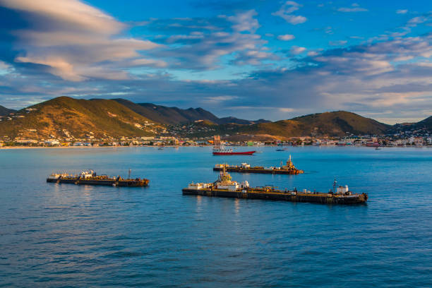 istock Four Tankers in Bay 1132625374