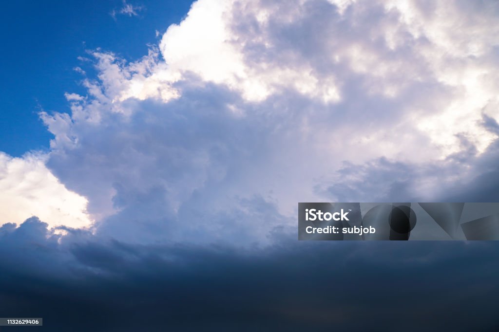 Menacing Wind Scary Epic Sky With Menacing Clouds Hurricane Wind With A Thunderstorm ...