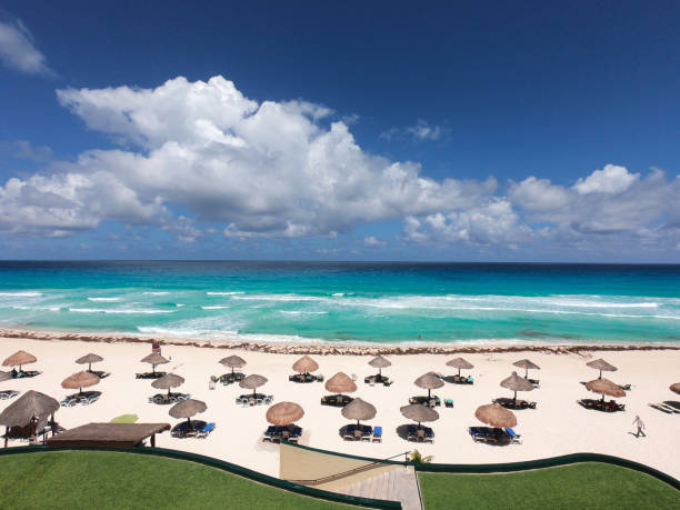 istock Carribean Cancun Sandy Beach Sunrise 1132630103