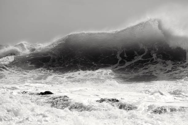istock Unique huge backwash wave at Snapper Rocks during Cyclone Oma 1132634247