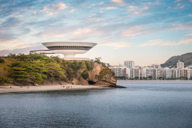 niteroi skyline-niteroi, rio de janeiro, brasilien - rio de janeiro brazil landscape south america stock-fotos und bilder