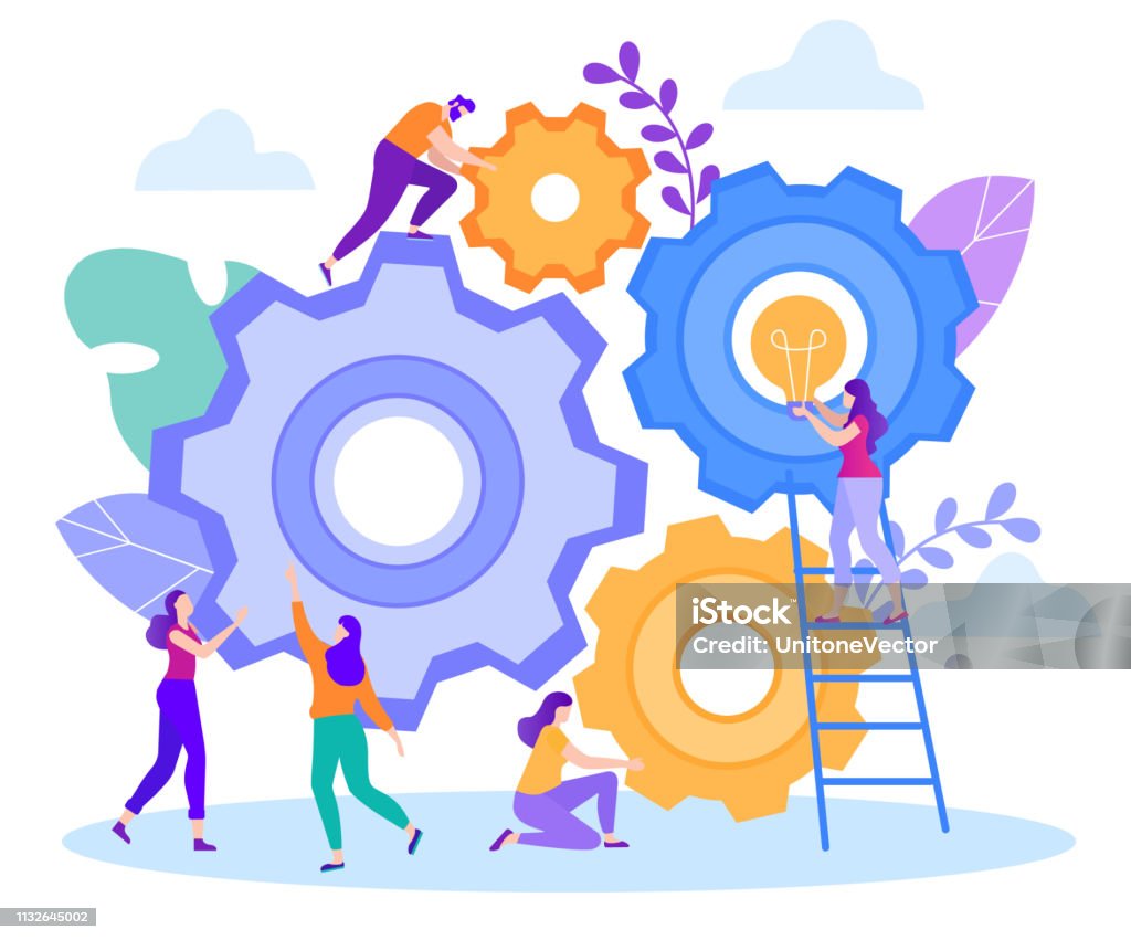 Ilustración de Dibujos Animados Plano Gran Generación De Trabajo En Equipo Ideas Frescas y más Vectores Libres de Derechos de Oficina - iStock Ilustración de Dibujos Animados Plano Gran Generación De Trabajo En Equipo Ideas Frescas y más Vectores Libres de Derechos de Oficina - iStock