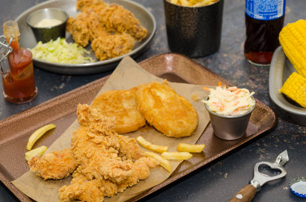istock Homemade southern fried chicken. Fried chicken meal 1132646994