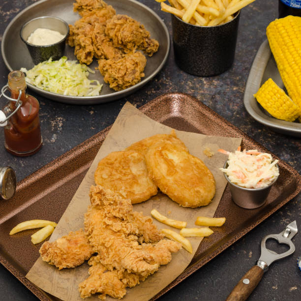 istock Homemade southern fried chicken. Fried chicken meal 1132646996