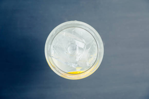 Gin based cocktail in wine glass Gin based cocktail in wine glass. Selective focus. Shallow depth of field. vodka soda top view stock pictures, royalty-free photos & images