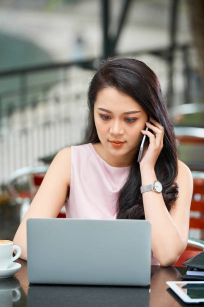 istock Businesswoman concentrated on work 1132648405