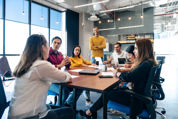 istock Start up meeting in Co-working office 1132660168