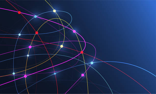 istock Internet connection, abstract sense of science and technology graphic design for banner, background, brochure, card. Vector illustration 1132660279