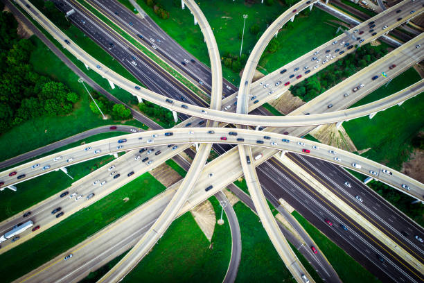 istock Highways overpass transportation Austin Texas mopac expressway and 183 1132666048
