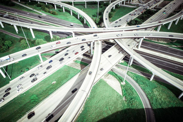 istock Modern Infrastructure Highway System Highways overpass transportation Austin Texas mopac expressway and 183 1132666958