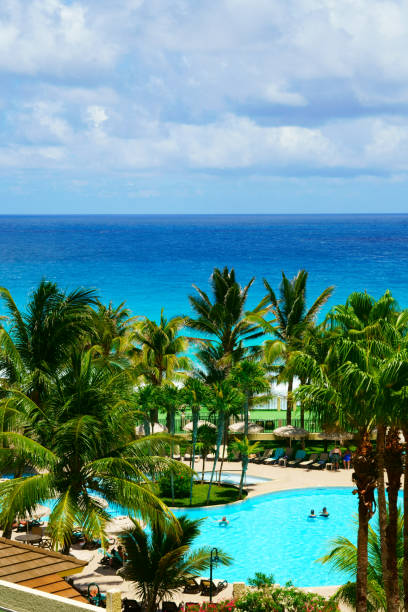 istock Beautiful beach at Cancun Mexico 1132667870