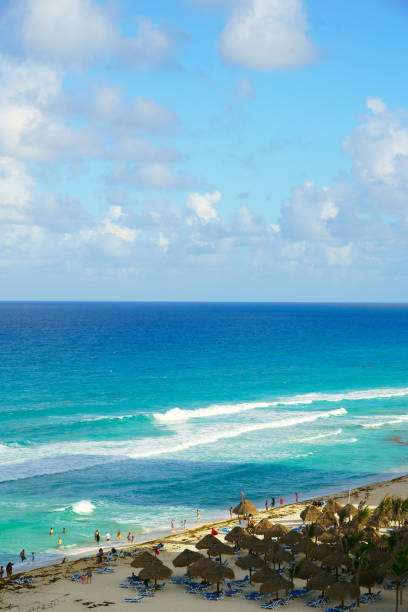 istock Beautiful beach at Cancun Mexico 1132667966