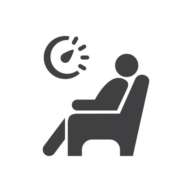 Waiting room Icon Rest - Waiting room Icon airport departure area stock illustrations