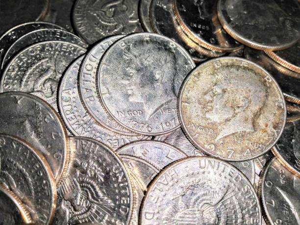 istock Saving money - coins collection - USA coins 1132674449