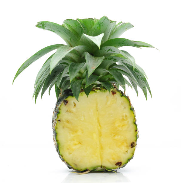 istock ripe pineapple isolated on white