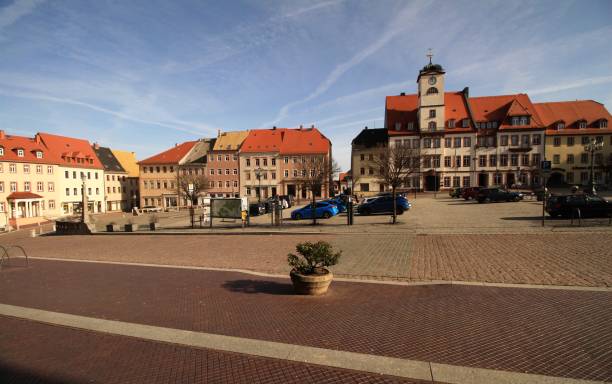 istock Big market in small town 1132688446