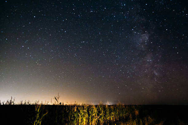 istock Milky Way over the field 1132694661