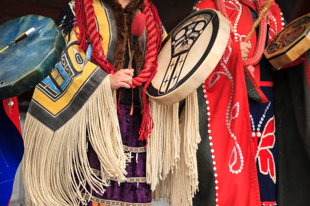 First Nation Dancers stock photo