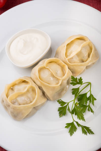 istock Asian manty dish stuffed with meat 1132713225