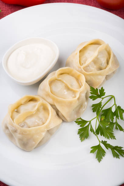 istock Asian manty dish stuffed with meat 1132713249