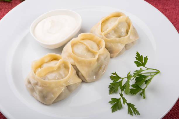 istock Asian manty dish stuffed with meat 1132713252